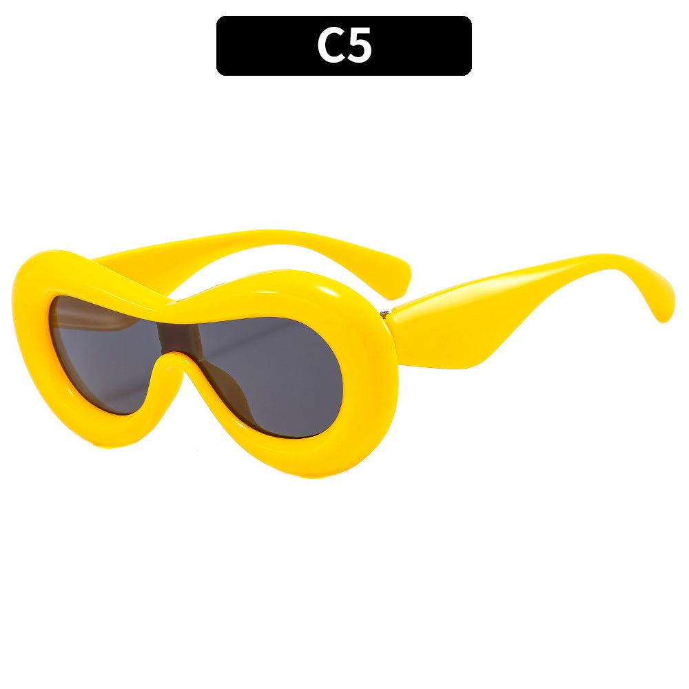 Wholesale Funny Bubble Stereo Candy Color PC Sunglasses